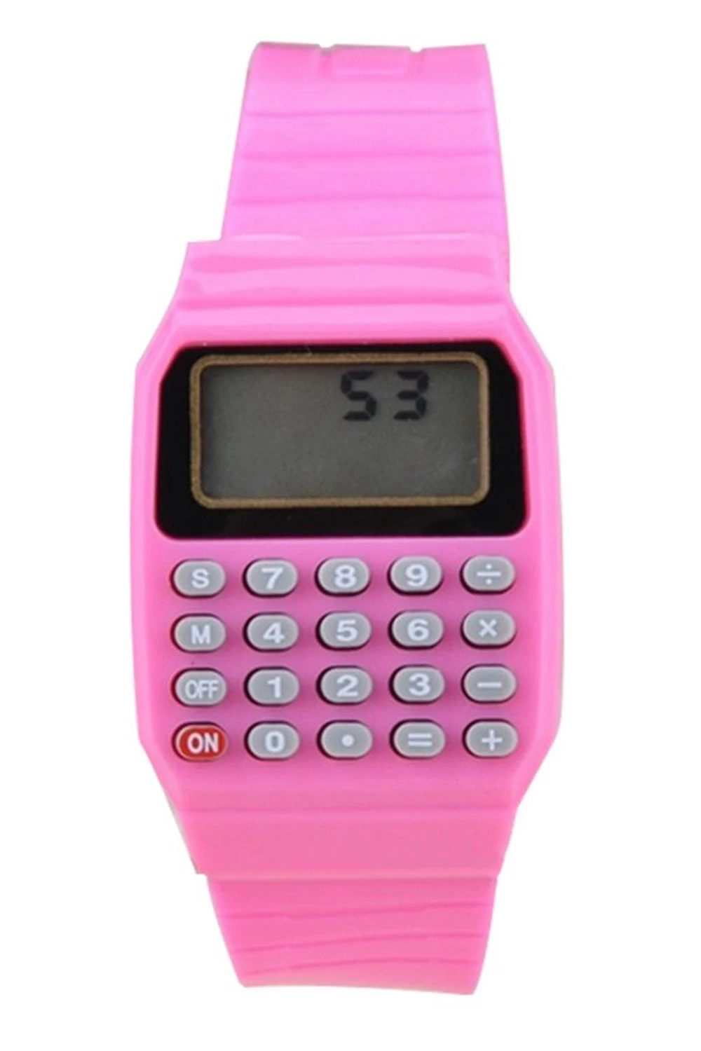 الفتيان والفتيات سيليكون تاريخ عرض الساعات الإلكترونية متعددة الوظائف حاسبة ووتش الاطفال حاسبة ووتش