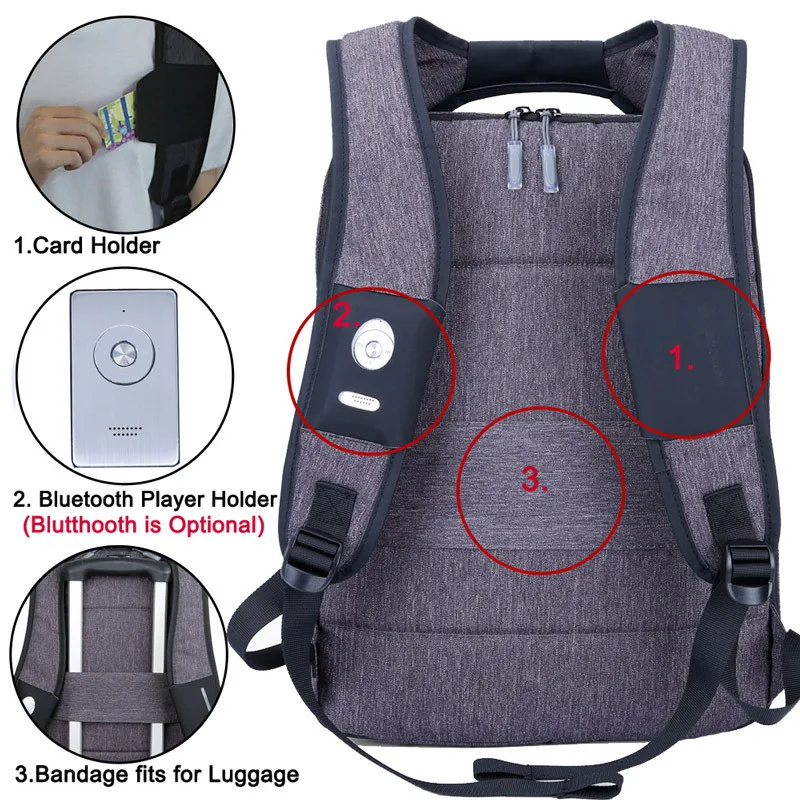 Mini mochila antirrobo mochila 15.6 pulgadas portátil mochila masculino Delgado desmontable grandes viajes mochila Bolsas Mini mochila antirrobo mochila 15.6 pulgadas portátil mochila masculino Delgado desmontable grandes viajes mochila Bolsas