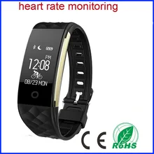 Лучшие IP67 Водонепроницаемый Фитнес band 0,96 дюймов Дисплей Smart Сердечного ритма Bluetooth браслет для Android 4,3 IOS 7,0 или выше