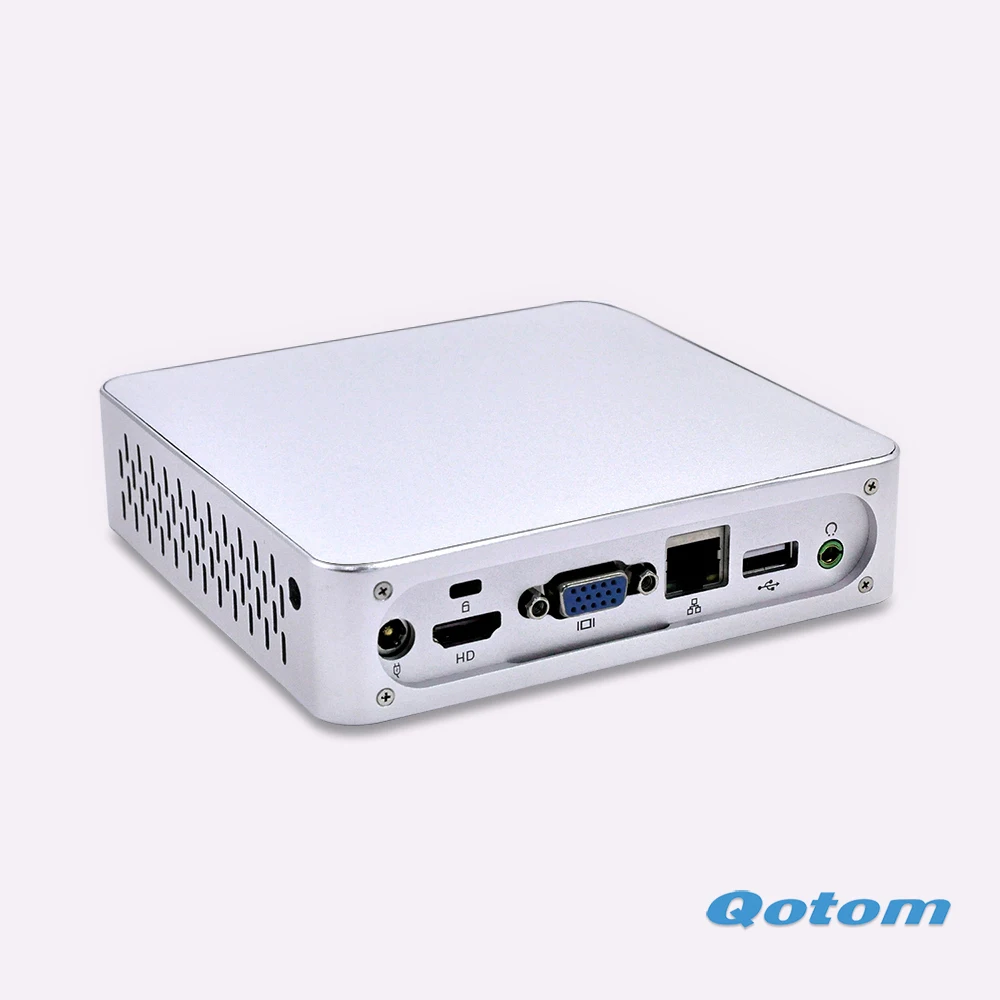  Smallest Pc Q100N-S03 DC 12V  support 720P/1080P HD video HTPC Home media player desktop computer 
