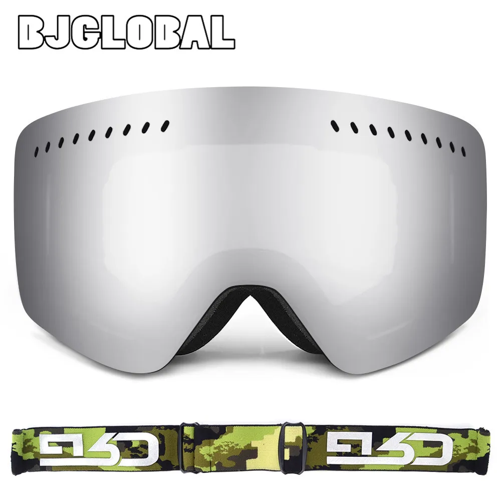 BJGLOBAL UV400 Ski Goggles Men Women Anti-fog Adult Winter Skiing Eyewear Snowboard Snow Goggle Anti-UV MTB Skate Glasses