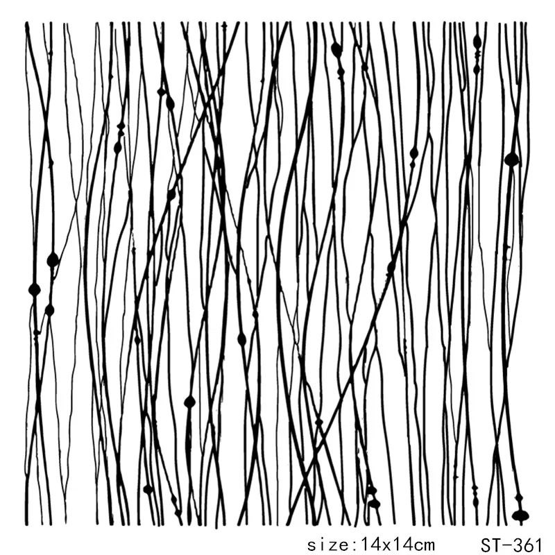 

ZhuoAng Vertical Liner Rubber Clear Stamps and Cutting Dies Set for Scrapbooking Photo Album Card Making DIY Decoration Supp