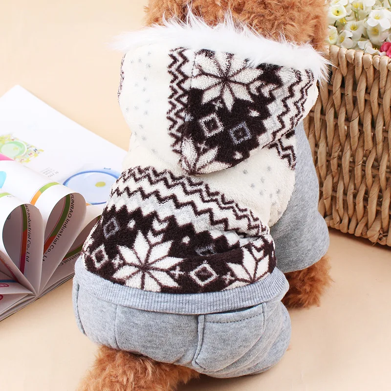 

Casual Dog Coat Jacket Winter Dog's Clothes Hoody Cotton-padded Clothes Coral Poodle Pet Costume Dogs Clothing For dogs M-2XL