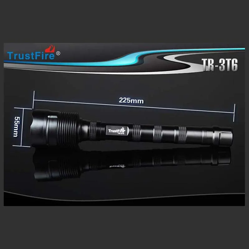 Trustfire 3* XML L2 18650 фонарик 3* L2 3800 LM 5 Режим светодио дный водонепроницаемый факел лампы можно использовать 2x18650/3x18650 свет лампы