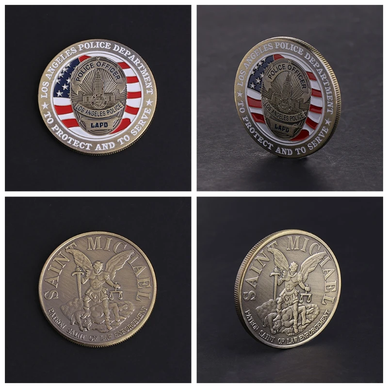 

Pretty Commemorative Coin American Police Saint Michael Collection Arts Gifts Souvenir