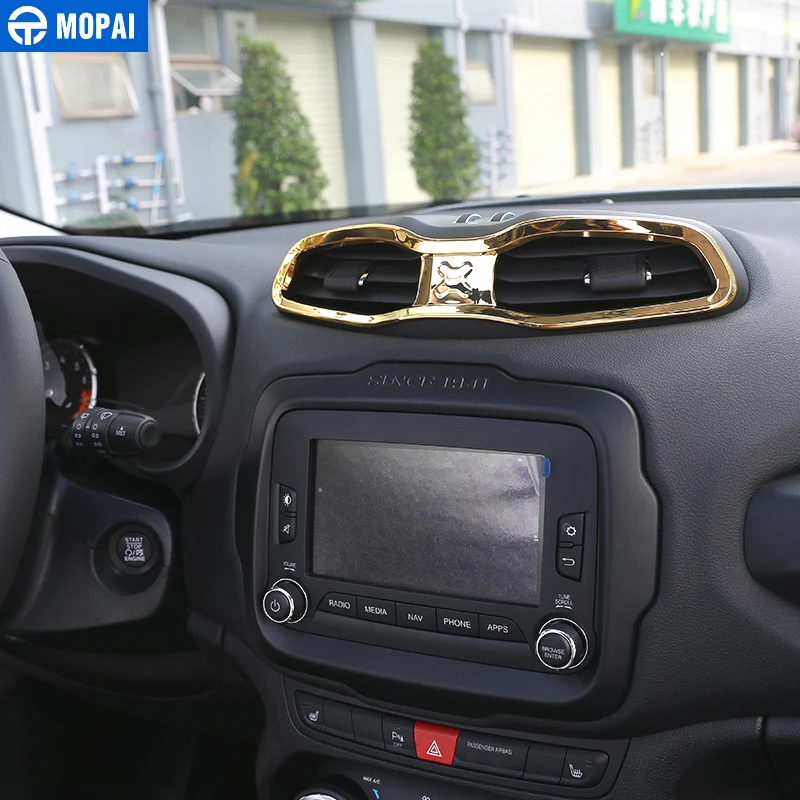 MOPAI ABS Автомобильная интерьерная приборная панель кондиционер вентиляционная розетка декоративная крышка рамка наклейки для Renegade- Стайлинг автомобиля