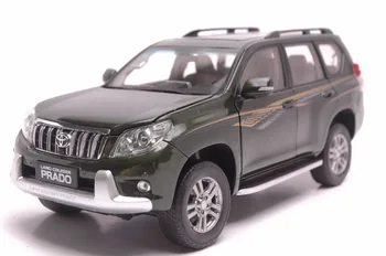 

1:18 Diecast Model for Toyota Land Cruiser Prado 2010 Green SUV Alloy Toy Car Miniature Collection Gifts
