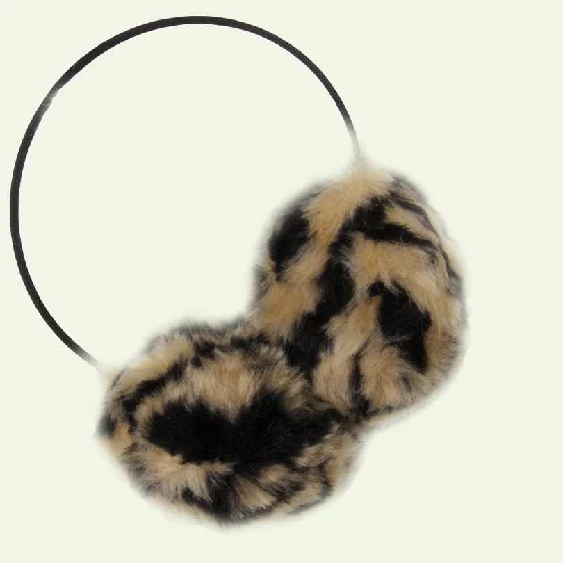 

Autumn earmuffs leopard women earmuffs fashion thermal Unisex sweet winter cotton skeleton candy color plush ear package E002