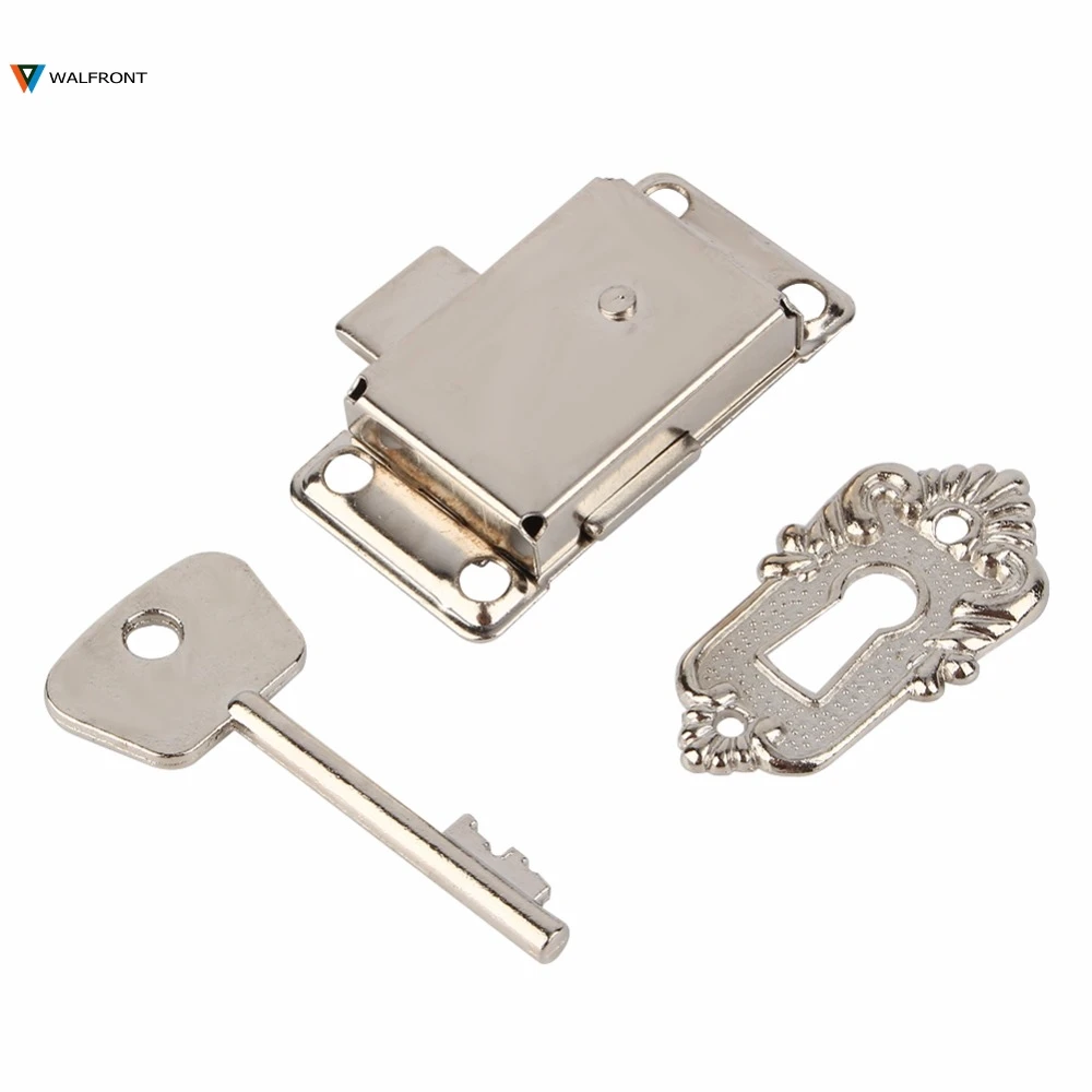 3 In 1 Mini Archaize Padlocks Key Lock Drawer Wardrobe Cupboard