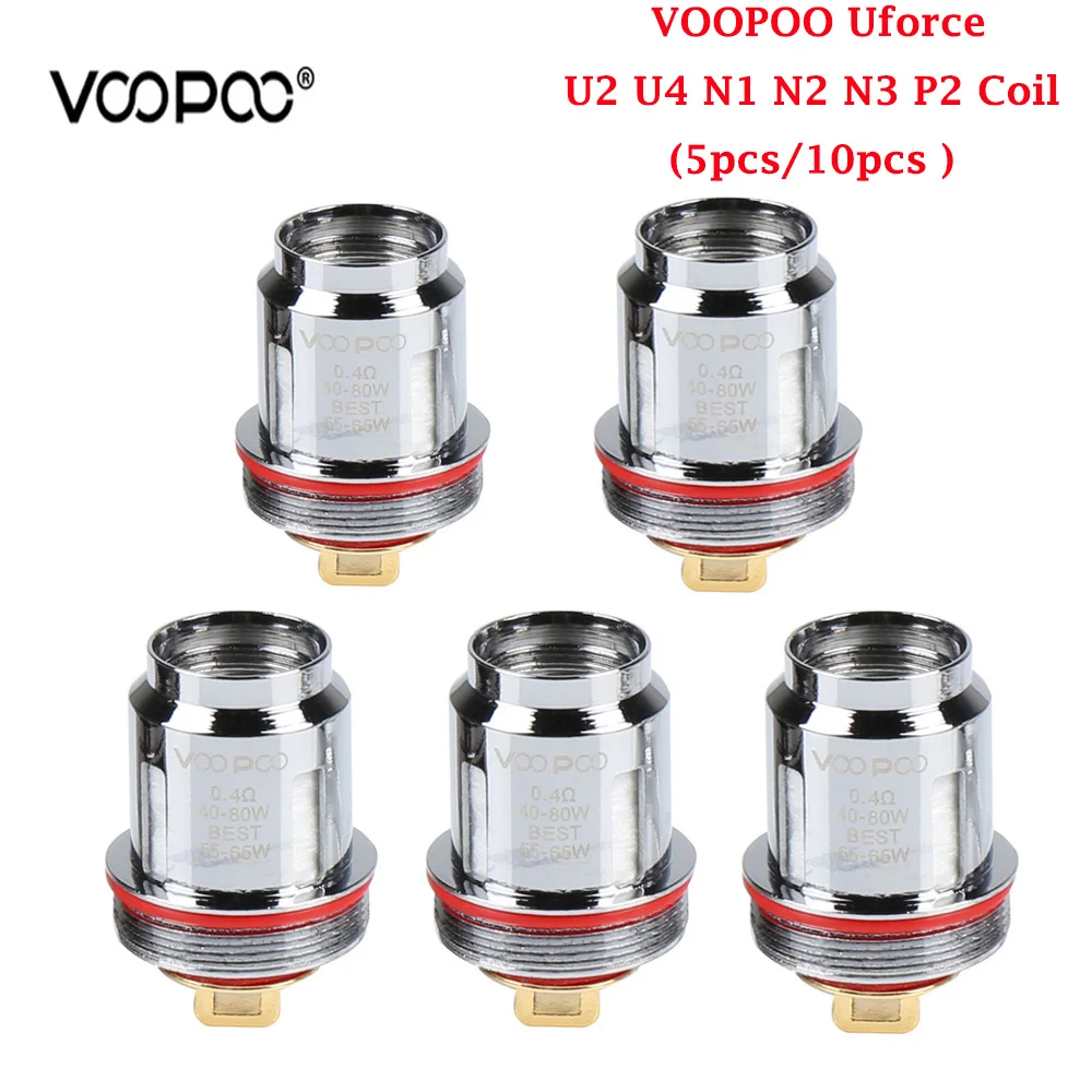 

10Pcs VOOPOO Uforce U2 U4 N1 N2 N3 P2 Replacement Coil Core Head Fit Voopoo Uforce Tank Voopoo Drag 2 Voopoo Drag mini Vape KIt