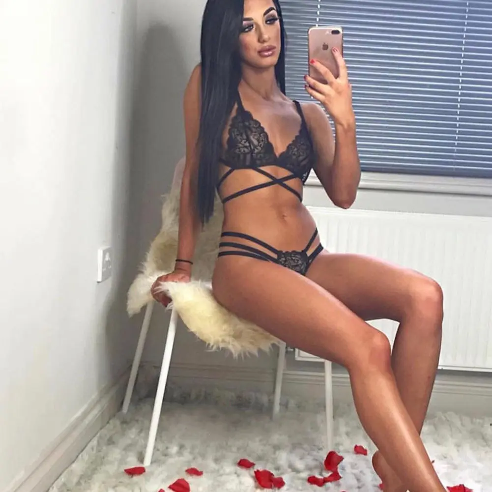 

Women Sexy Lace Lingerie Bra set Underwear micro bikini extreme Nightwear vetement femme lenceria femenina exotic apparel