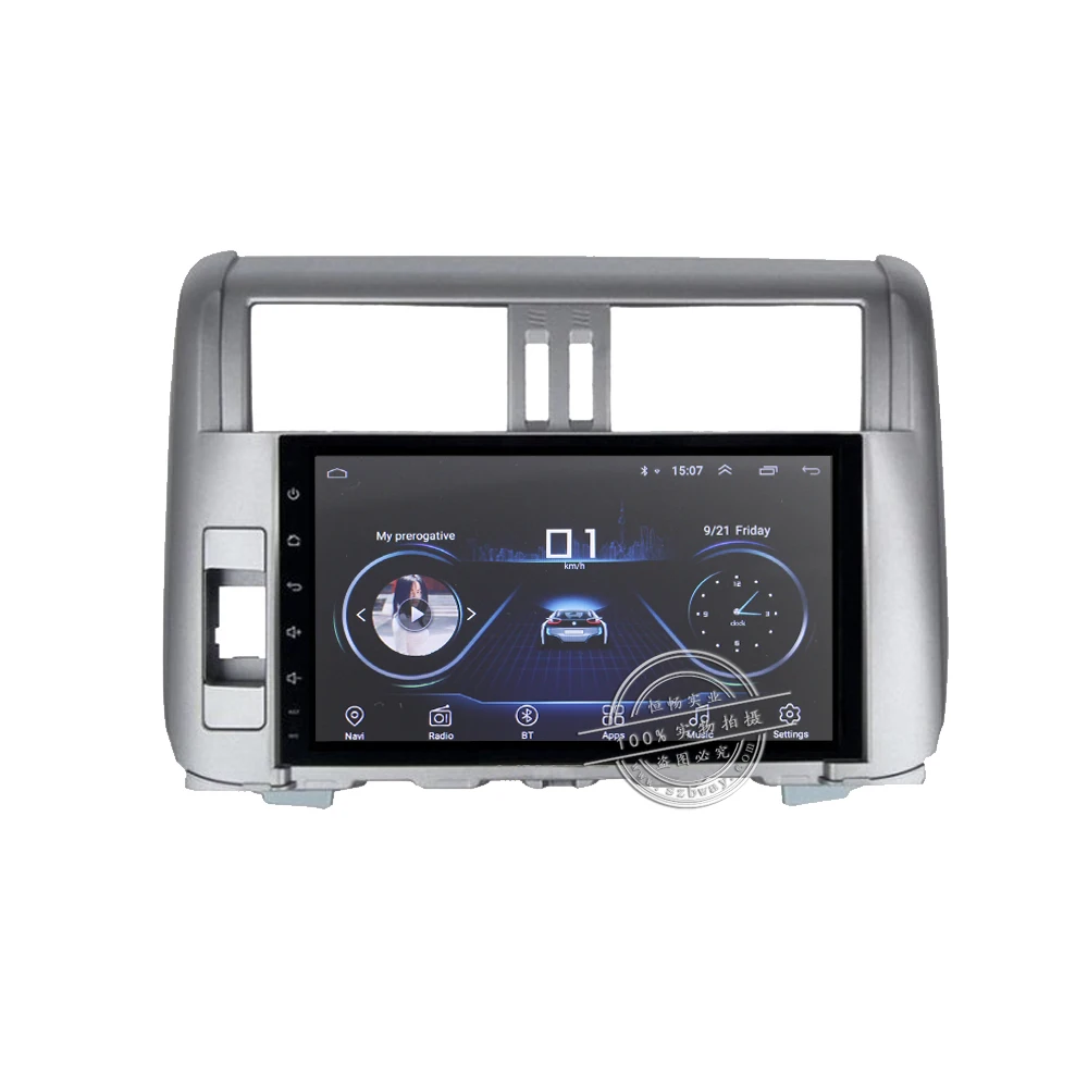 Clearance With CANBUS 9" 1024*600 Quadcore android 8.1 car radio for Toyota Prado 2010-2013 car DVD player GPS Navi wifi 1G RAM 16G ROM 1