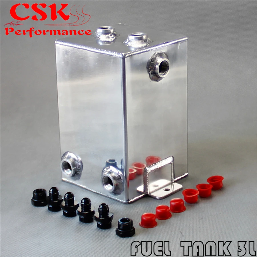 3L Aluminium Surge tank mirror polish Fuel TANK 3 L Universal Fuel