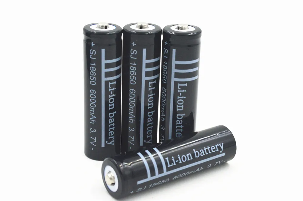 4 шт. литий ионные аккумуляторные батареи 18650 3 7 в 6000 мАч|eu us|us eubattery charger |