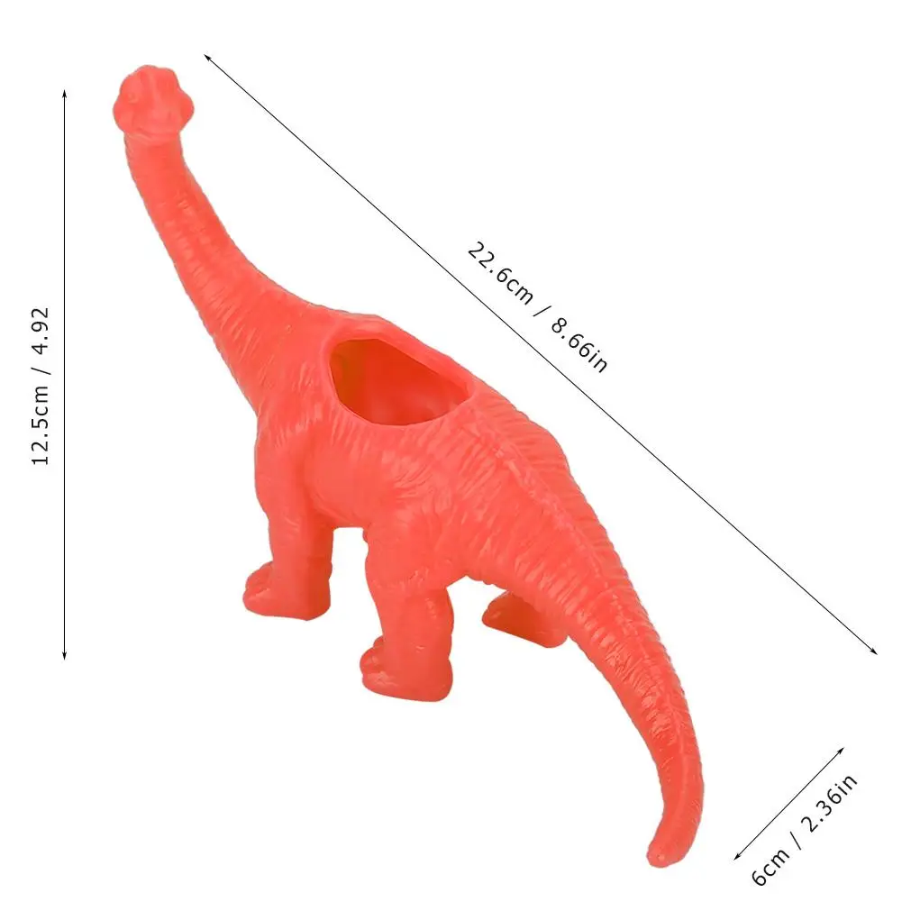 Цветок бонсай горшки 6 цветов пластик динозавр животные цветочный горшок кактус суккулент горшок для садового растения украшения - Цвет: Оранжевый