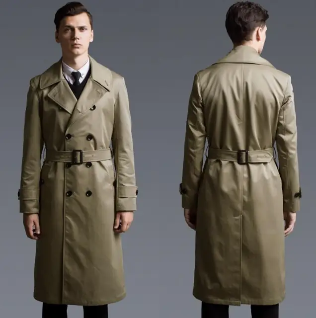 European 2019 spring new designer fashion slim sexy long trench coat ...