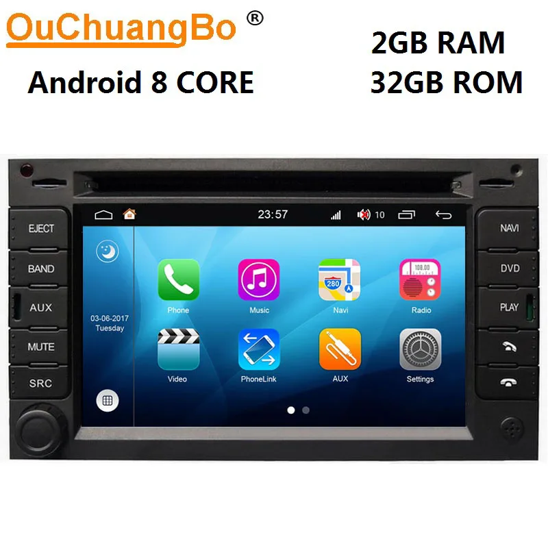 Ouchuangbo 8 ядерный автомобильный радиоприемник для Peugeot 307 2004 2009 с android 0 зеркальная