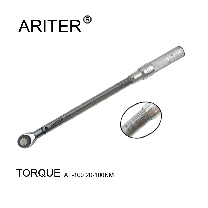 Ariter гидравлический динамометрический ключ велосипед 1/2 дюймов квадратного привода 20-100N.m двусторонний точный Трещоточный ключ гаечный ключ для ремонта ключ ручной инструмент
