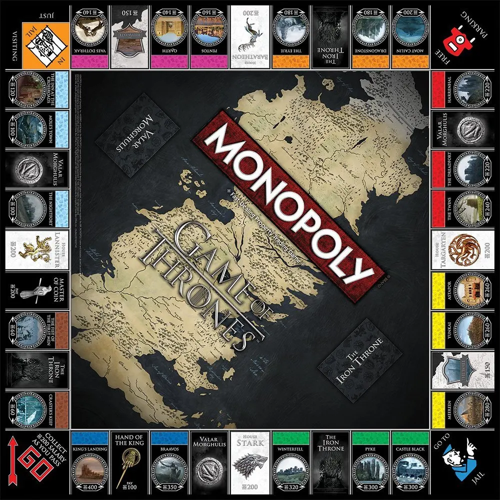 

Educational toys Game of Thrones Rich man chess model game play game cards collection for fun board game juegos de mesa