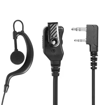 

VODOOL G-Shape PTT Earpiece Adjustable Volume Ear Hook Headphone Earphone For Kenwood Retevis BAOFENG Walkie Talkie Radio
