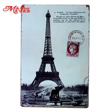 [Mike86] Винтаж Классический Париж металлические Знаки Декор на стену для дома Паб окраска пластин арт B-164 заказ смешивания 20*30 см