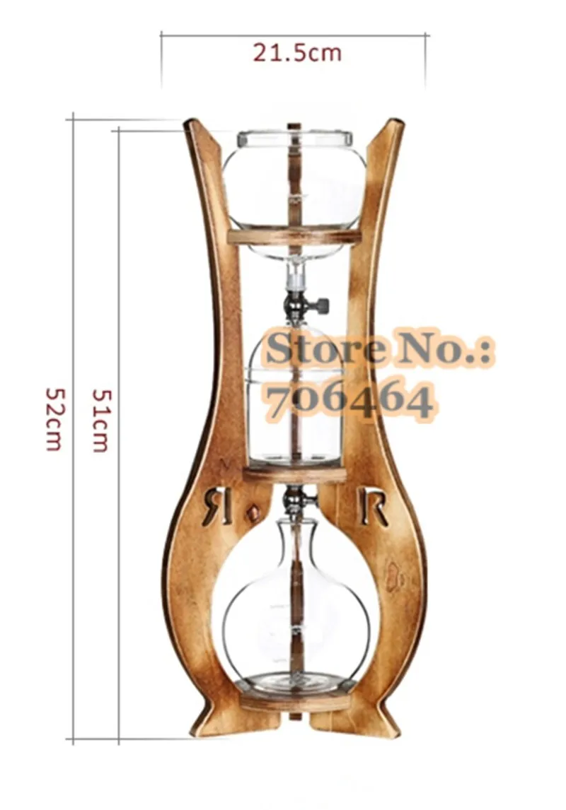 MWD 12 fahion вода/капельная, для воды и льда кофеварка с ледяным кофе голландский кофе горшок деревянная подставка дизайн