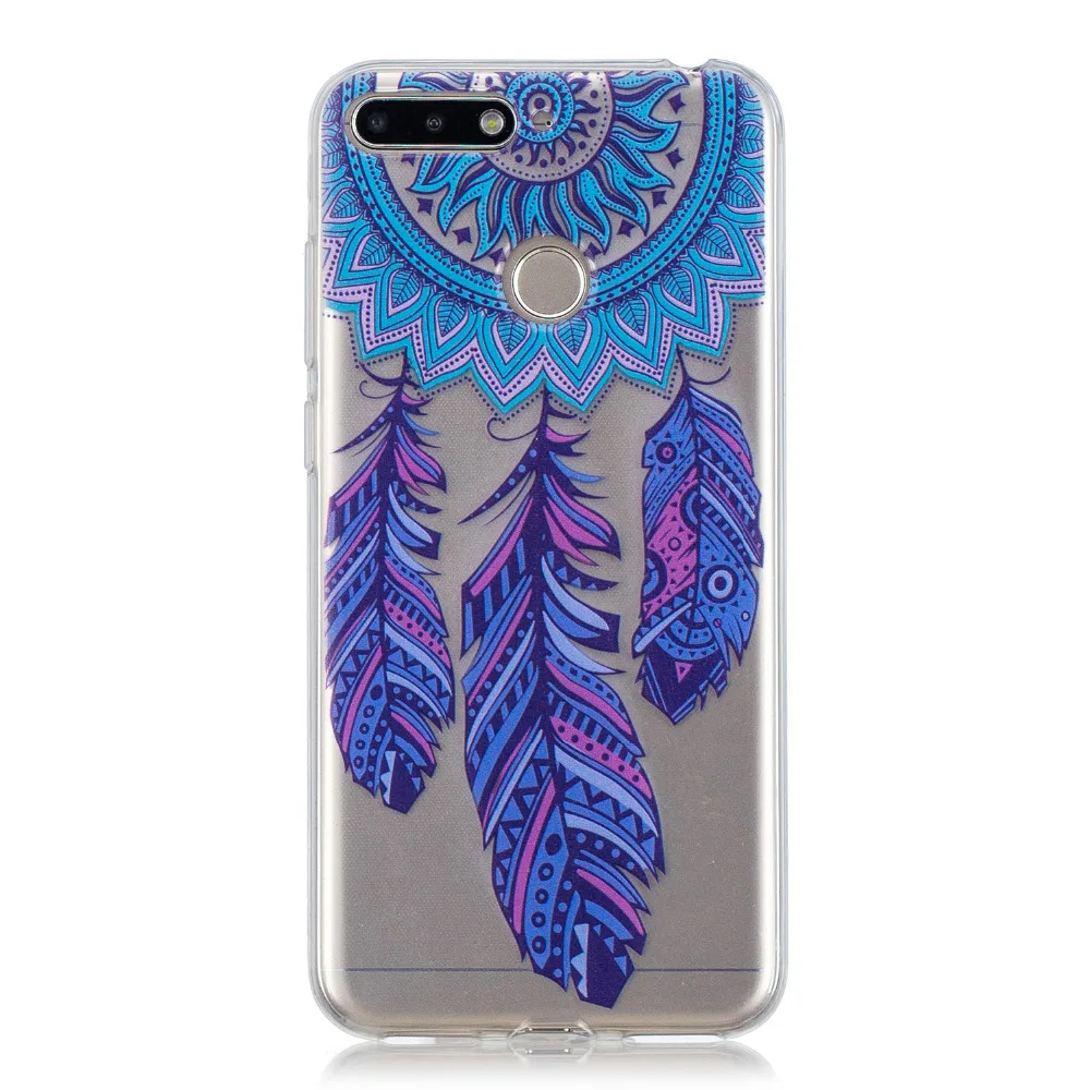 Ultra Thin Slim Unicorn Flamingo Patterned Clear Silicone Case Cover For Huawei Y6 2018 Y6 Prime Soft TPU Phone Capa For Y6 2018(4)
