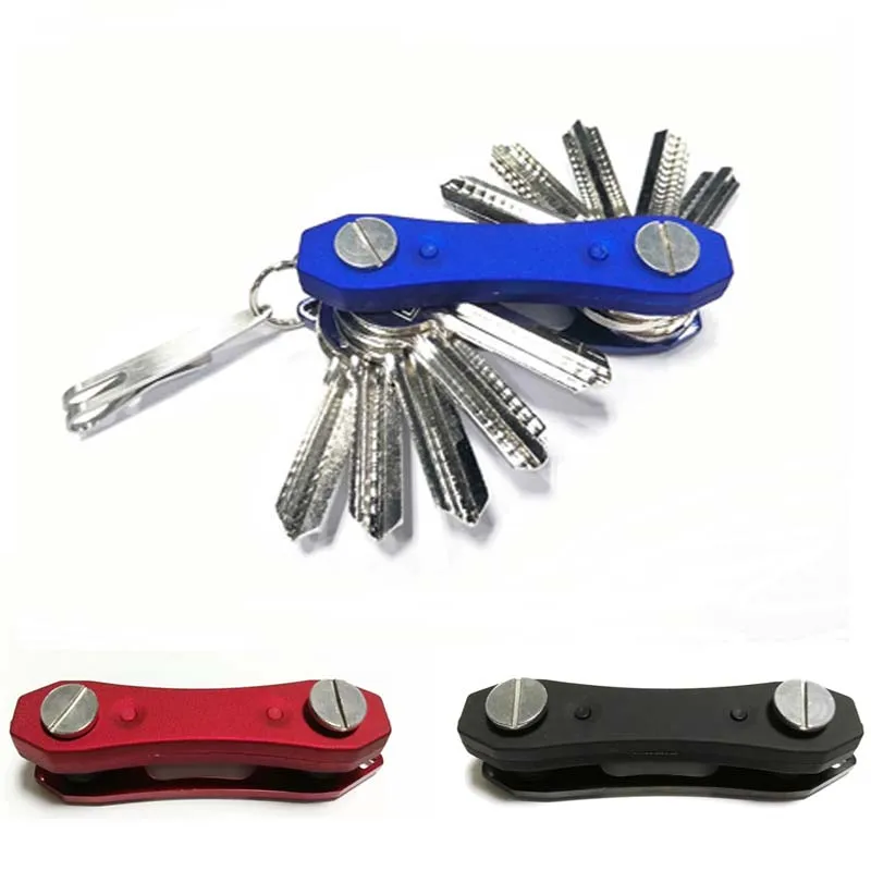 EDC Key Organizer Pocket Dual LED Lights Car Key Holder Case