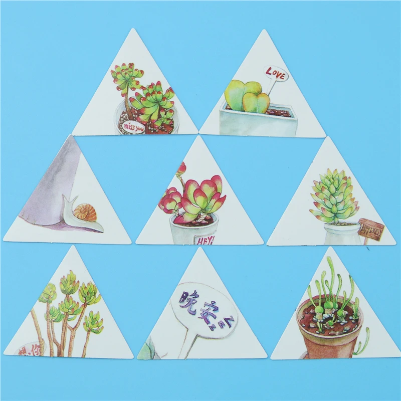 40 шт./партия Succulent мини-набор стикеров Украшение Diy блокнот для записей Скрапбукинг уплотнение кавайная наклейка