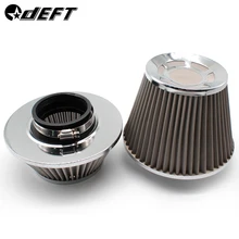 DEFT Universal 3 Car Air Filter Clean Intake High Flow Round Cone Car Air Intake Filter Induction Kit High Power Sports Mesh universal car air filter 76mm 3in cone shaped high flow cold air intake mesh filter black mushroom head motorbike cleaner new