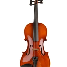 Violin Strings Case Beginner Wood Shoulder-Rest-Bass Kids Students with Bow for 1/16-Size