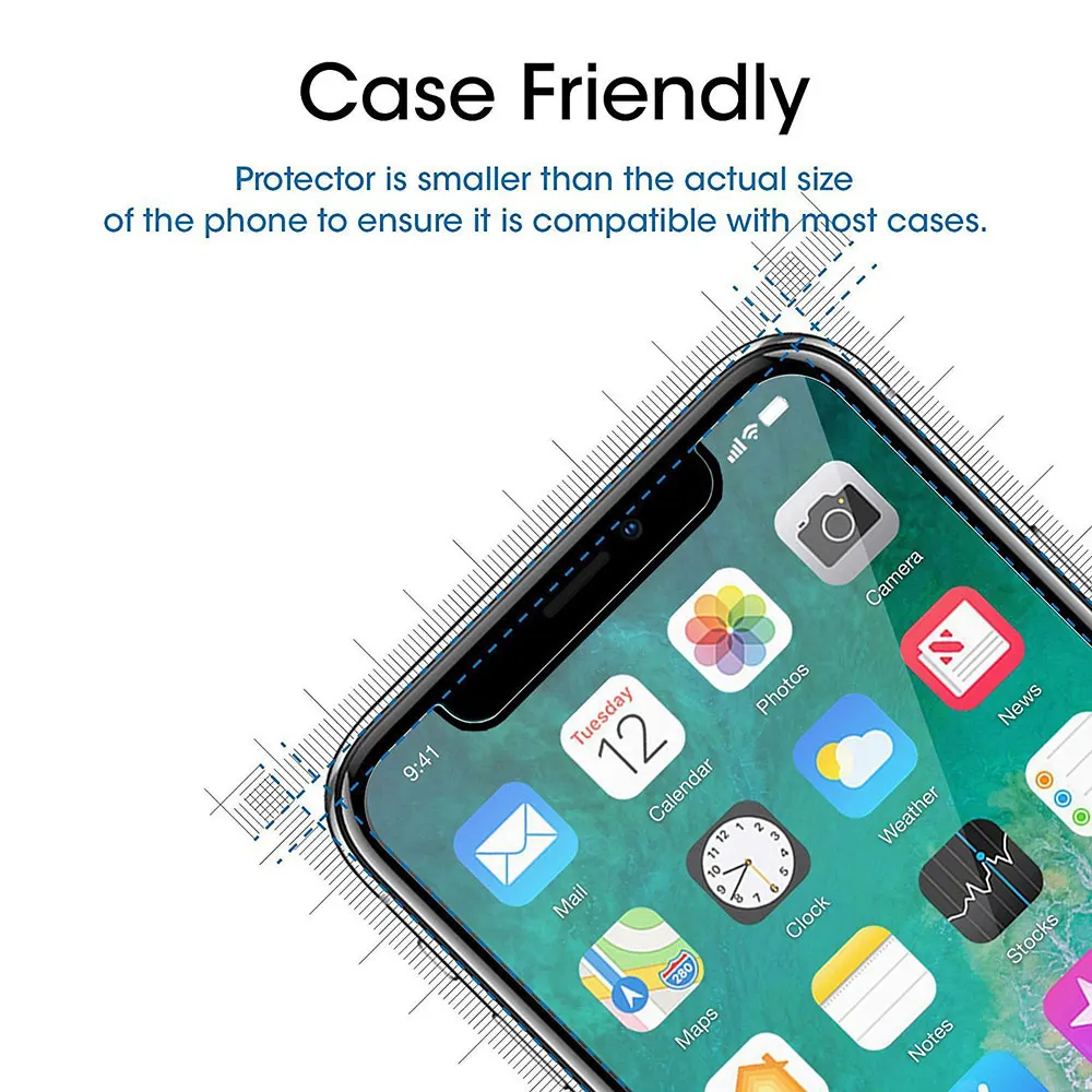 NYFundas для iPhone X защитная пленка из закаленного стекла 10 8 Plus 7 6 S 5 5S SE 5SE пленка|pelicula de