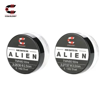 

100% Original Coilology Twisted Messes Alien Coil 2pcs/pack Ni80 with 0.13ohm & 0.14ohm Resistance For DIY Lovers E-cigarette