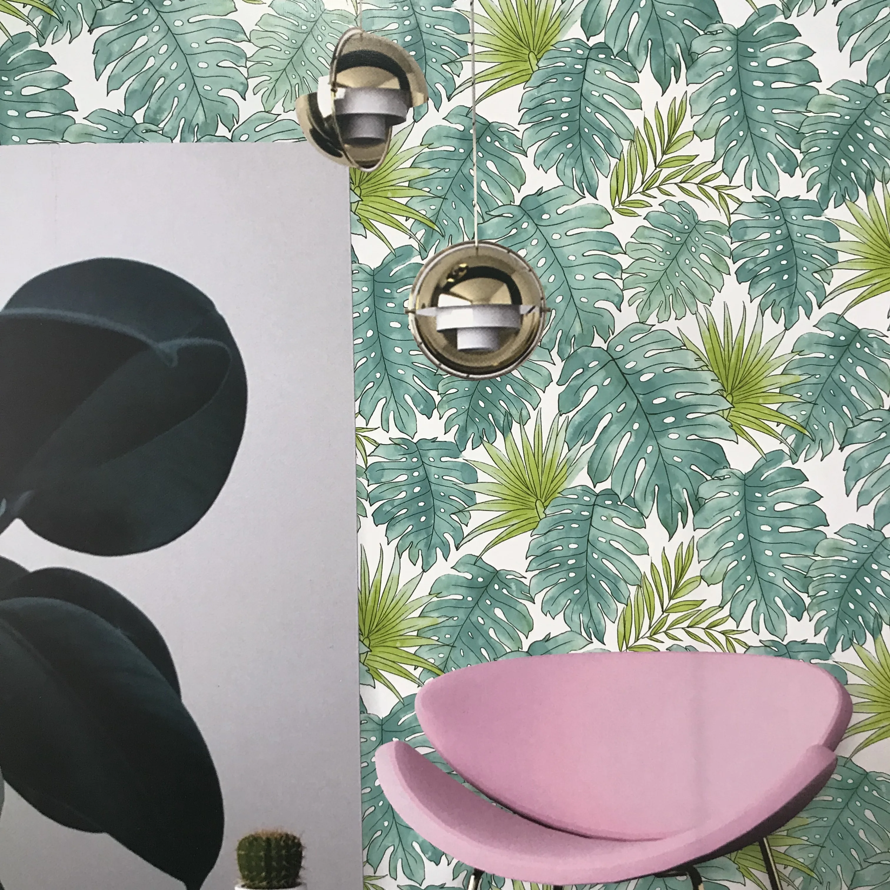 

Hot sale printable natural leaf wallpaper designs for home improvement wall coating bedroom living room TV sofa background