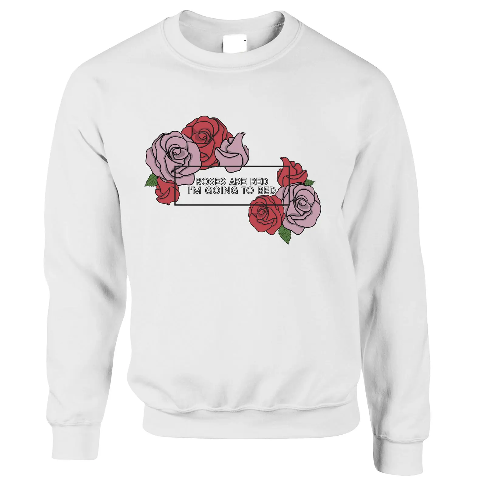 Розы Красные I &amp #039 m Going To Bed Valentines Forever Alone цветочный джемпер свитер | Мужская