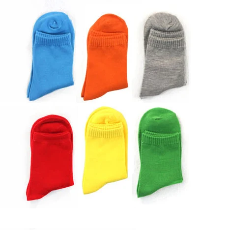Hot Sale Fashion Spring Autumn Winter Women Solid Candy pure Colors Short Sock Suits For 34-41 Yards Cute socks Free Shipping
