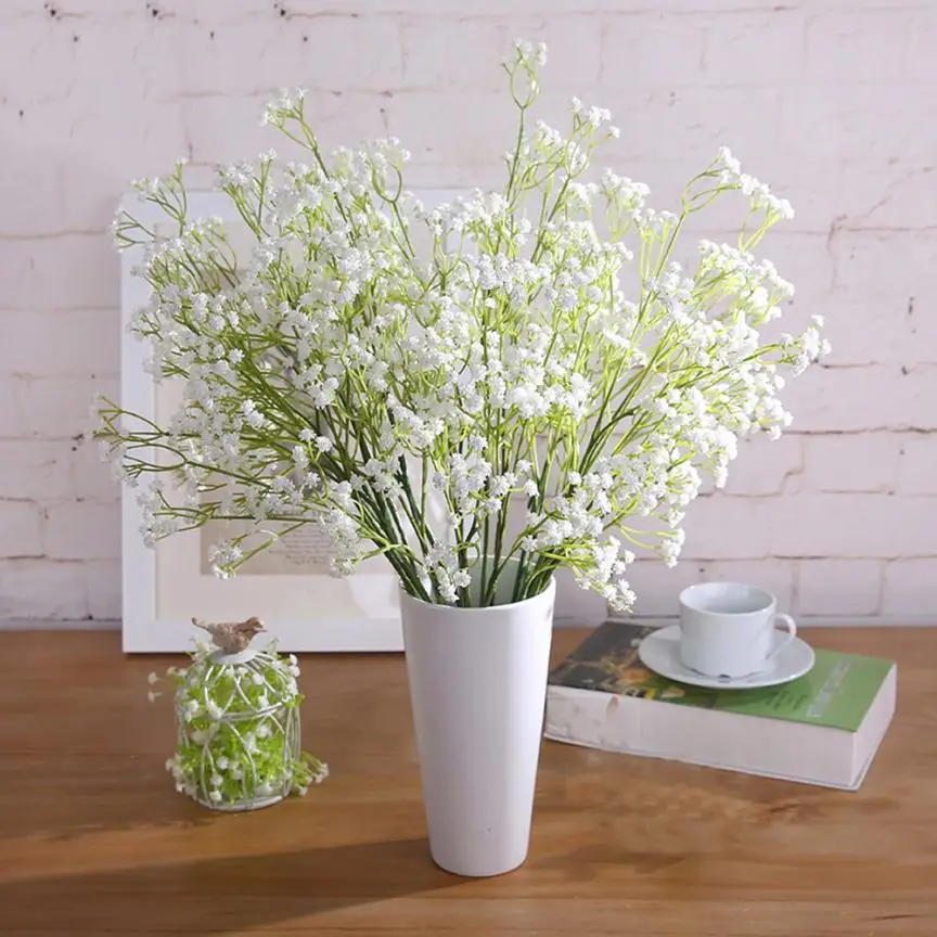 6pcs Floral Gypsophila Artificial Fake Silk Flower Classic Plant Party