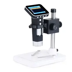 Портативный цифровой микроскоп ЖК-дисплей Электронный эндоскоп Лупа с подставкой