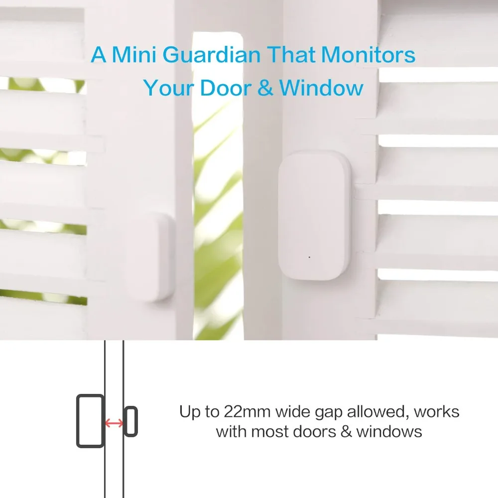 Comprar Original Xiaomi Aqara Sensor de ventana de puerta Zigbee función inteligente hogar seguridad Control remoto alarma puerta Sensor de ventana para mi hogar