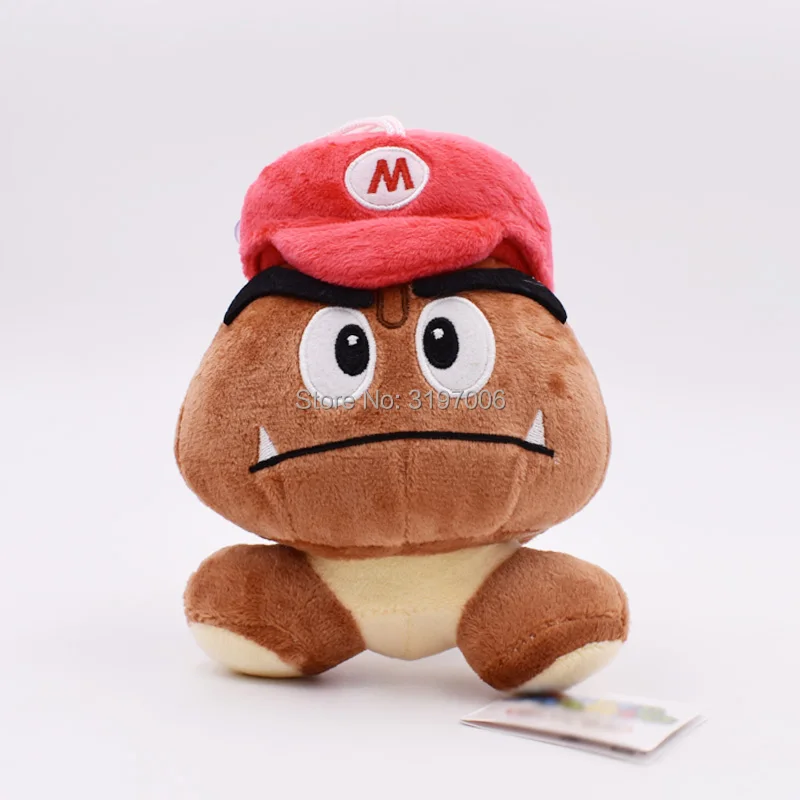 Супер Марио Bros Goomba плюшевые Мультяшные куклы мягкие игрушки 12 см 5 стилей выбрать PP хлопковые игрушки Фигурки Куклы для детских подарков