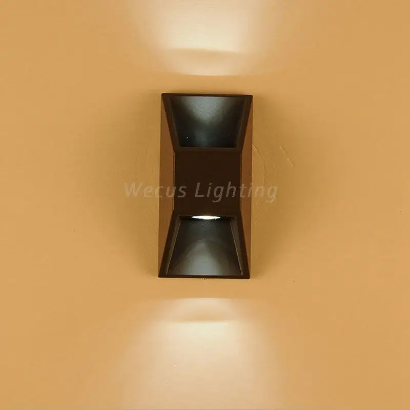 

bra rainproof led novelty rectangle wall sconce outdoor hotel courtyard corridor bedroom led garden light wall lamp WCS-OWL0077