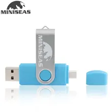 Miniseas Smart Phone USB Flash Drive Metal Pen Drive 64gb pendrive 8gb OTG external storage micro usb memory stick Flash Drive