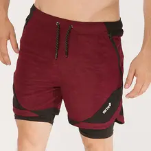 Спортивные мужские шорты для баскетбола футбольные трусы 2 in1 спортивные шорты для бега Для мужчин Фитнес тренировочные быстросохнущая бег трусцой спортивные короткие штаны