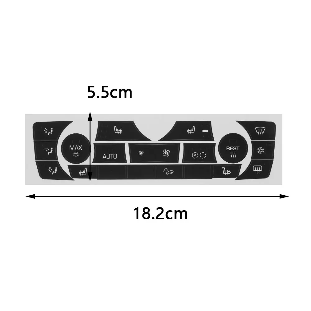 Car Sticker AC Climate Control Button Sticker Panel Button Repair Decal Kit For 2006-2011 BMW E90 E91 E92 330I Regular Type car ac control switch air conditioning control panel