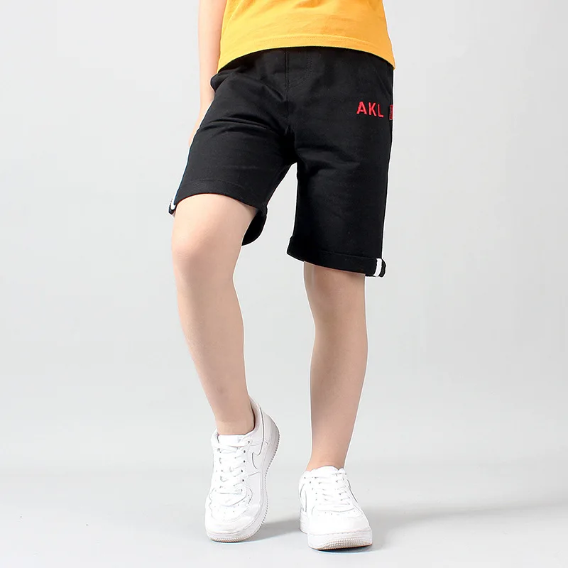 

Summer 2019 new children's plain cotton casual quintuple trousers for boys Korean version for girls sportswear Sports