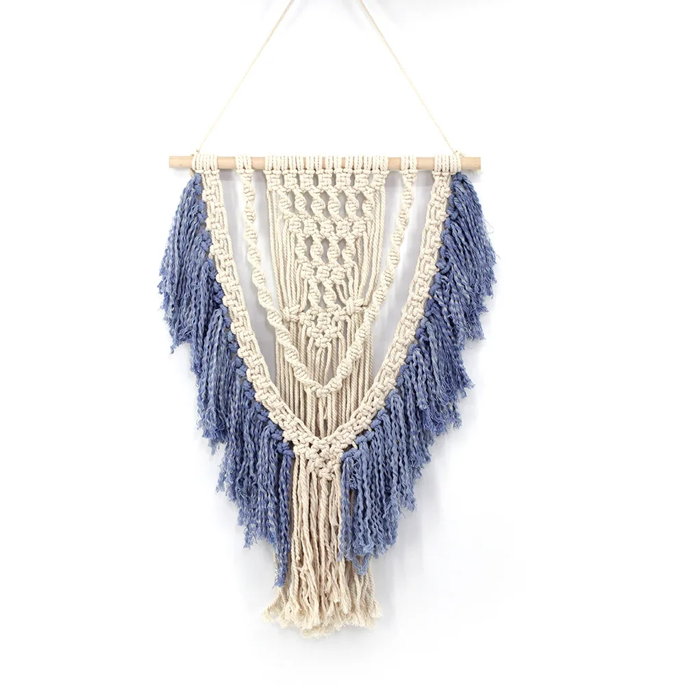 

Hand Woven Pendant Decoration House Ceremony Living Room Home Furnishing Accessories Macrame Wall Hanging Tapestry 68X45CM
