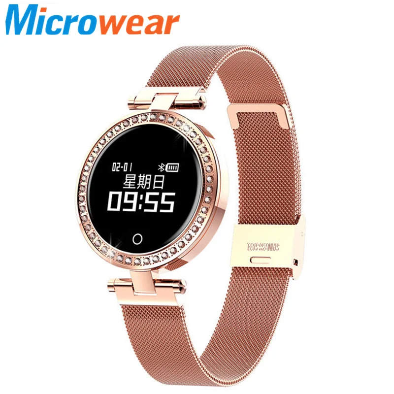 

IP68 Waterproof Women Smart Watch With Heart Rate Blood Pressure Calories Multi-Sports Mode Fitness Tracker For Xiaomi Samsung