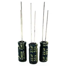 50v 22uf 5*11 capacitor eletrolítico de alumínio 22uf 50v 20%