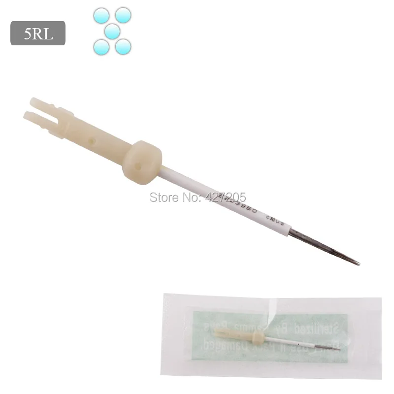 

100pcs/pack 5RL Disposable Permanent Makeup Card Needles for Eyebrow Lip Eyeliner Tattoo Machine Cosmetic Free Shipping