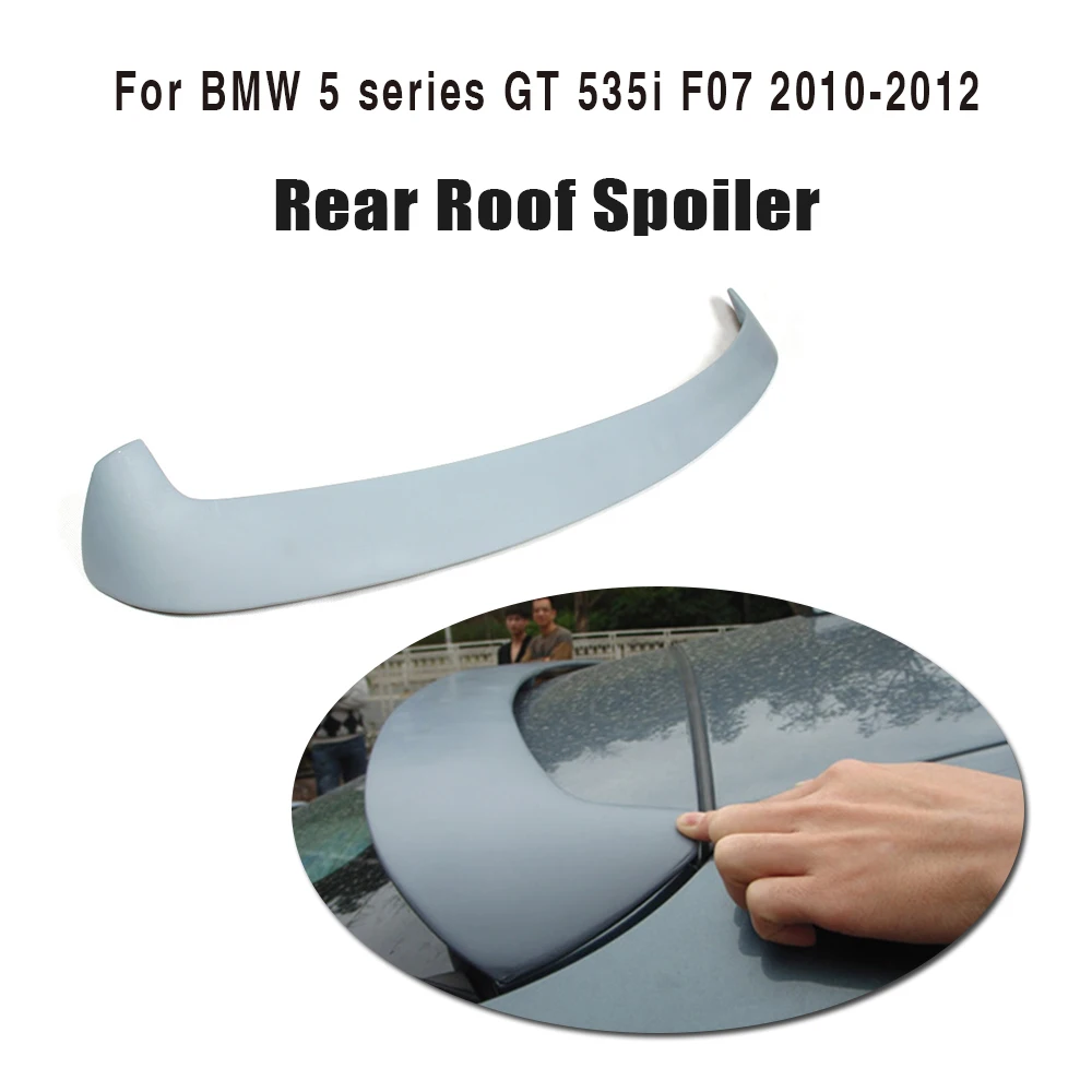 

PU Gray Unpainted rear roof spoiler for BMW 5 series GT 550i 535i 2010-2013